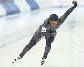  ?? MICHAEL SEARS / MILWAUKEE JOURNAL SENTINEL ?? Inline skater Erin Jackson made her first U.S. Olympic team in long-track speedskati­ng.