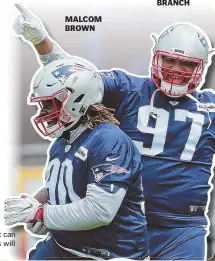  ??  ?? MALCOM BROWN ALAN BRANCH