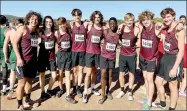  ?? Photo submitted ?? The Siloam Springs boys cross country team finished fourth overall at the 5A state meet on Friday at Oaklawn Park in Hot Springs.