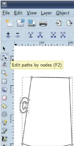  ??  ?? Figure 4: The Nodes tool lets you tweak shapes