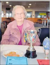  ?? PHOTOS / SUPPLIED. ?? Coralie Greenhalgh with her trophies for winning the competitio­ns at the THDP Federation held recently in Nga¯tea.