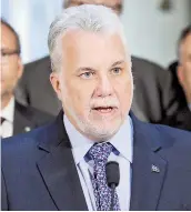  ??  ?? Le premier ministre Philippe Couillard.