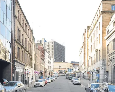  ?? Picture: Kim Cessford. ?? Streets in central Dundee where benefits from proposed changes to the Small Business Bonus Scheme are expected to be felt include Crichton Street, pictured, and Panmure Street.