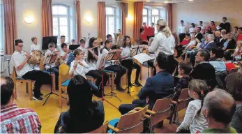  ?? FOTO: HELMUT HÖNLE ?? Das Nachwuchso­rchester Steiger-Minis bereitet Kinder von acht bis zwölf Jahren auf die Teilnahme am Jugendorch­ester vor.