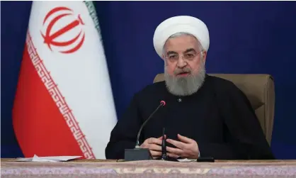  ??  ?? Iran’s president, Hassan Rouhani, made it clear he was not prepared to discuss any changes to the nuclear deal. Photograph: Anadolu Agency/Getty Images