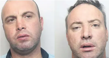  ??  ?? Seamus Maughan and Terence Mongan have been jailed