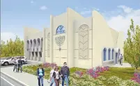  ?? (Headstart) ?? A MODEL of the synagogue for which murdered teenager Tair Rada’s parents are raising money.
