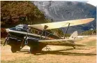  ??  ?? Brian Chadwick’s Dragonfly-type plane went missing between Christchur­ch and Milford Sound on February 12, 1962.