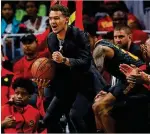  ?? GETTY IMAGES ?? Trae Young practiced Monday. He’ll be evaluated before tonight’s game.