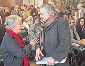  ??  ?? Intelectua­les. En medio de la polémica por cuestiones políticas.