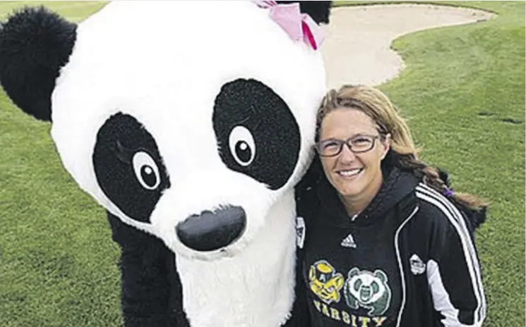  ??  ?? Liz Jepsen is synonymous with soccer success at the University of Alberta, having guided the Pandas to 150 wins during her tenure as the women’s head coach. This season, the squad is aiming for another conference title and eyeing its first national title.