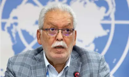  ?? Photograph: Salvatore Di Nolfi/EPA ?? Tunisian Kamel Jendoubi chaired the now defunct Group of Eminent Experts in Yemen – a panel mandated by the UN Human Rights Council to investigat­e possible war crimes.