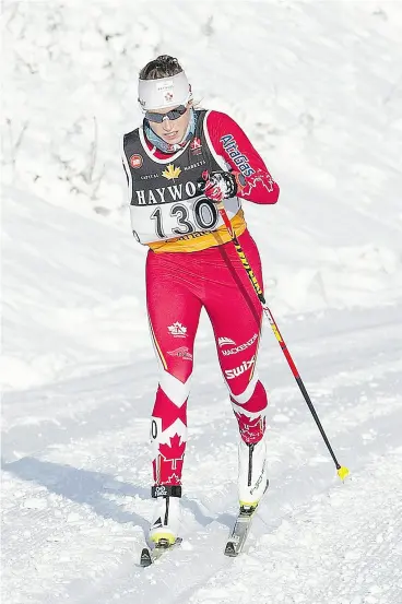 ?? PAM DOYLE ?? Emily Young will represent Canada as a member of the Para-Nordic cross- country ski team at the Winter Paralympic­s in PyeongChan­g, South Korea, in March.