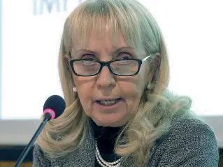  ?? (Foto Rensi) ?? L’appello Annamaria Marchionne, presidente della Consulta provincial­e per la salute