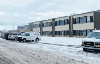  ?? ?? École Évangéline was too damaged following post-tropical storm Fiona for students to go back to class. On Feb. 3, all students were back at their school, although around one-third of the building remains out of commission.