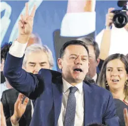  ?? ARMANDO FRANCA / AP ?? Luís Montenegro, el líder de la coalición Alianza Democrátic­a, en Lisboa.