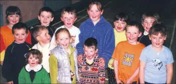  ??  ?? Some of the younger generation who attended the cake sale in aid of Kilbehenny National School, held in the Community Centre back in April 2000.