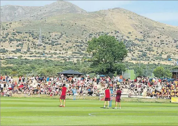  ?? FOTO: SIRVENT ?? El Atlético de Madrid volverá a entrenar mañana lunes en las instalacio­nes de Los Ángeles de San Rafael