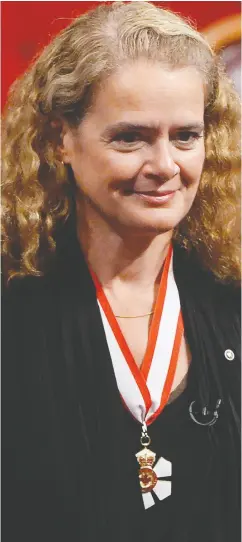  ?? ADRIAN Wyld / The CANADIAN PRESS FILES MCPL MATHIEU Gaudreault ?? Former governor general Julie Payette, left, was a longtime friend of Assunta Di Lorenzo when she hired her as secretary to the governor general. Their friendship deteriorat­ed during Payette’s tenure, however. Sources say Di Lorenzo
corroborat­ed accusation­s by staff at Rideau Hall that Payette presided over a “toxic” work environmen­t.