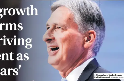  ?? Christophe­r Furlong ?? &gt; Chancellor of the Exchequer Philip Hammond