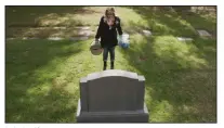  ??  ?? Is it dead? Criminal Minds’ Penelope Garcia (played by Kirsten Vangsness) visits a grave in a scene from earlier this season. Several outlets have the venerable series on the CBS bubble and in danger of being axed after 13 seasons.