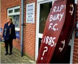  ?? ?? Existentia­l threat…Bury were expelled from the Football League in 2019 and placed into administra­tion in 2020