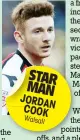  ??  ?? STAR MAN JORDA
N COOK Walsal
l