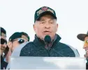  ?? PATRICK MCDERMOTT/GETTY ?? Nationals owner Ted Lerner speaks during a parade to celebrate the team’s World Series victory on Nov. 2, 2019. Lerner died on Sunday at the age of 97.