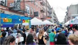  ??  ?? Little Italy in Boston’s North End is host to numerous “Feast and Procession” events. The streets are closed to traffic and filled with food vendors and trinket booths.