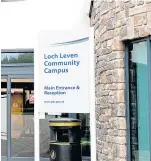 ??  ?? Loch Leven Campus lost electricit­y.