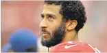  ?? BEN MARGOT/ASSOCIATED PRESS ?? Quarterbac­k Colin Kaepernick is back in camp with the 49ers, but his standing with the team isn’t clear.