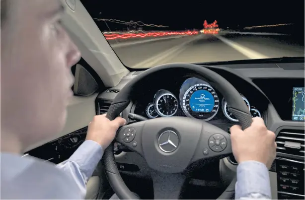  ?? MERCEDES-BENZ VIA THE NEW YORK TIMES ?? Mercedes-Benz’s Attention Assist system.