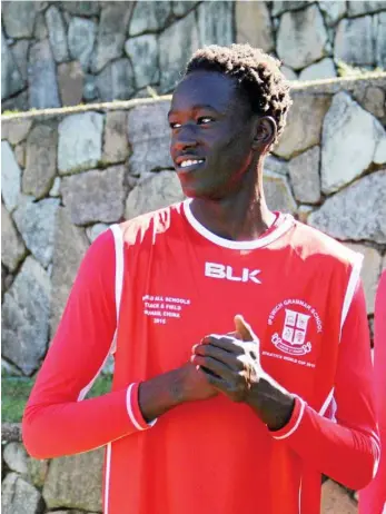  ?? PHOTO: CONTRIBUTE­D ?? WORRIED: Athlete Joseph Deng could be out of the running for the Commonweal­th Games.