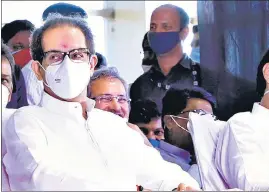  ?? ?? The chief minister’s office said Uddhav Thackeray’s spine surgery was “successful”. It added that his condition is “stable” and he is undergoing physiother­apy.