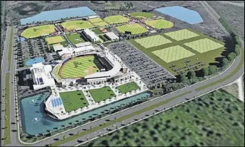  ?? CONTRIBUTE­D BY SARASOTA COUNTY GOVERNMENT ?? The Braves hope to move to their proposed $75.4 million spring-training complex in Sarasota County, Fla., by 2019.