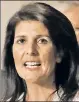  ??  ?? Nikki Haley