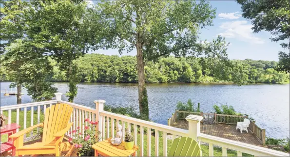  ?? Coldwell Banker Realty / Contribute­d photos ?? Enjoy sweeping views of the Housatonic River from this elegant tri- level Townhouse in Water’s Edge.