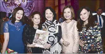  ??  ?? (From left) Czarina Ablaza-Syquia, Nympha Valencia, Guatemala consul Mellie Ablaza, Angola consul Helen Ong and Lilibeth Campos