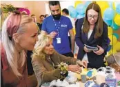  ?? SUSAN WALSH AP ?? First lady Jill Biden visits a school that has taken in displaced people in Uzhhorod, Ukraine, on Sunday.