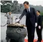  ?? AP ?? Dutch Prime Minister Mark Rutte burns incense at the National Cemetery in Seoul, South Korea, on Tuesday. Rutte is on a a four-day visit to South Korea. —