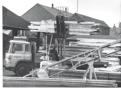  ??  ?? Unloading much easier by forklift in the 1960s