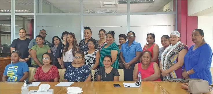  ?? . Photo: Shreeya Verma ?? Business Flea Market operators during the business informatio­n session at PFK Aliz Pacific on April 20, 2023