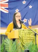  ?? ?? Horowhenua district councillor PiriHira Tukapua attending the Taitoko Primary School Reunion in 2019.