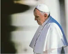  ?? Foto: Inetti, dpa ?? Papst Franziskus mahnt zwar zu „null Toleranz“bei der Missbrauch­sbekämpfun­g, doch auch unter ihm läuft die Aufklärung oft nur schleppend.