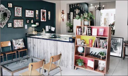  ?? Good Things Tattoo Co in Woodstock. Owner Tamar Thorn has filled the space with ‘ everything I love’. PICTURES: SUPPLIED BY GOOD THINGS TATTOO CO ??