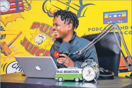  ?? Photo: Courtesy of Macg ?? Controvers­ial: Macgyver ‘Macg’ Mukwevho (above) hosts Podcast and Chill with Macg, together with Sol Phenduka and the mysterious ‘Ghost Lady’. It is one of the few local podcasts that have been monetised to date.