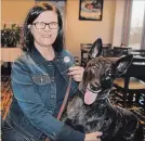  ?? PAUL FORSYTH METROLAND ?? Susan Wall of Niagara Falls and her bed bug-hunting dog Mercy are working as a team to track down the elusive insects.