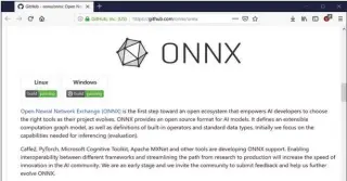  ??  ?? Open Neural Network Exchange ( ONNX), la tentative de format ouvert, survivra- t- elle malgré l’absence de Google ?