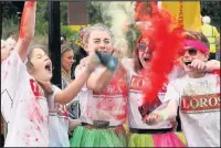  ??  ?? Colourfun Run in Hinckley. Picture: Ted Cottrell for Hinckley and Bosworth Borough Council