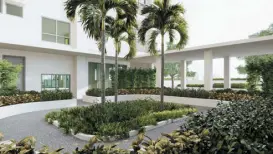  ?? ?? Artist’s Perspectiv­e of Palm Beach West’s Meditation Garden